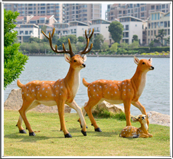 公園景觀小品玻璃鋼鹿